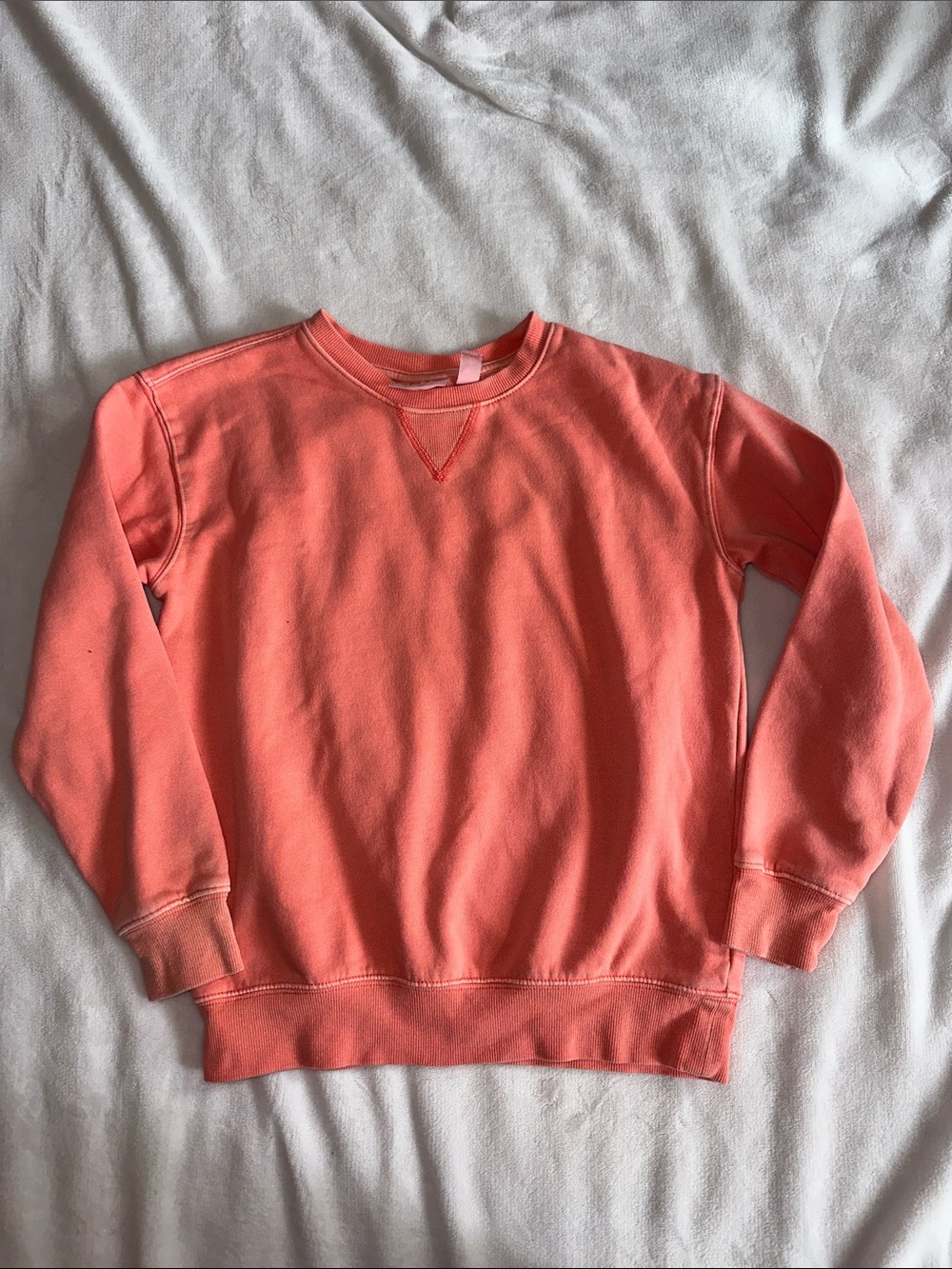 Kids Coral Crewneck Sweatshirt